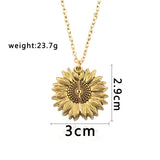 Sunshine In A Flower Pendant Necklace