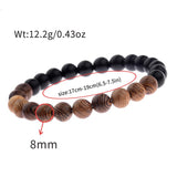 Two-Tone Yoga Bracelets [PURE WOOD]