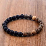 Two-Tone Yoga Bracelets [PURE WOOD]