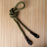 Pure Cotton Camera Neck Strap [with leather accent]