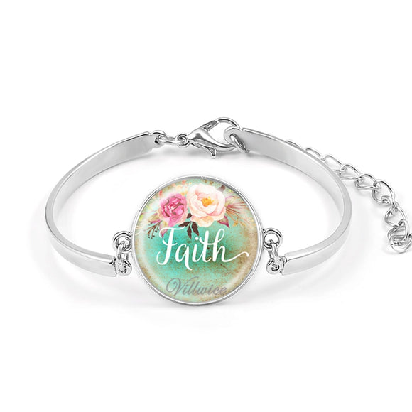 Handmade Silver-plated Faith Bracelets